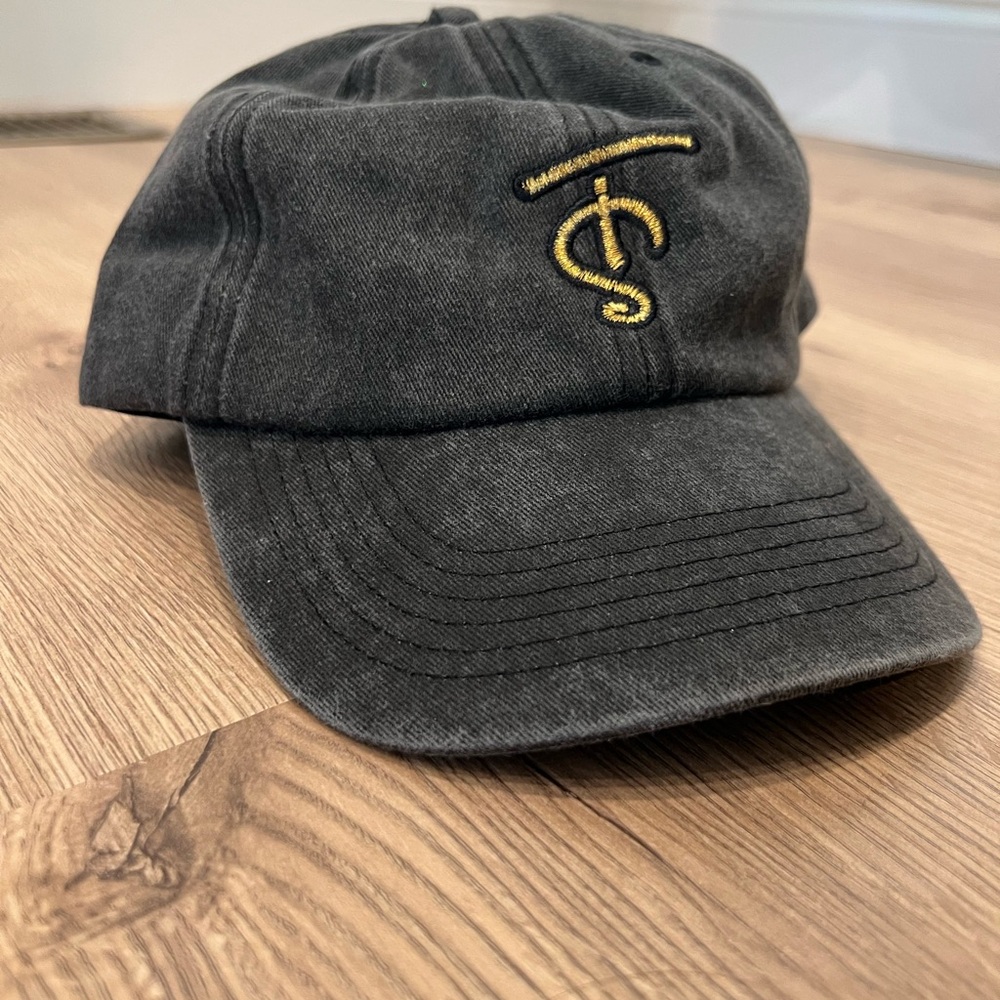 Taylor Swift Charcoal Cap with Gold Emblem